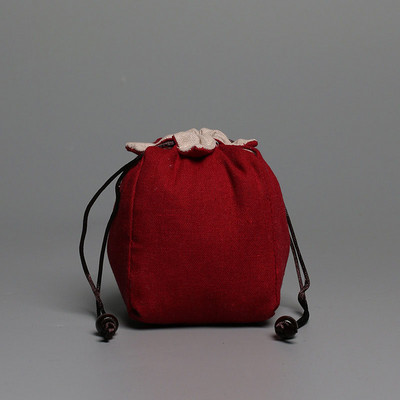 Cietie kokvilnas kaņepju tējas krūzes maisiņi Tējkannas maisiņi Express krūzes maisiņi Viens katls Divu tasīšu komplekti Kabatas pārnēsājama ceļojumu uzglabāšanas soma ZD38