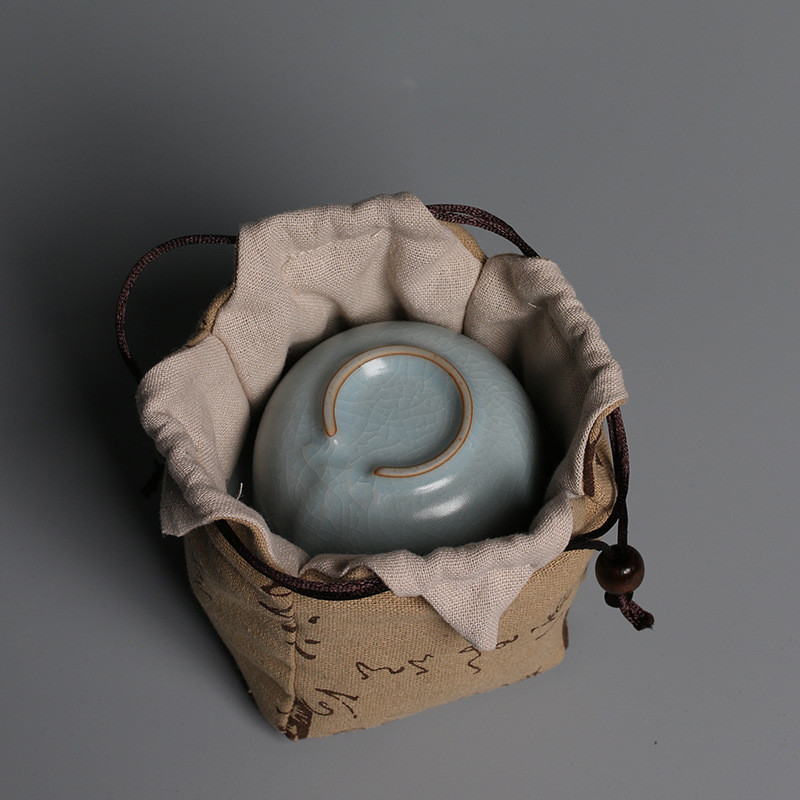 Cietie kokvilnas kaņepju tējas krūzes maisiņi Tējkannas maisiņi Express krūzes maisiņi Viens katls Divu tasīšu komplekti Kabatas pārnēsājama ceļojumu uzglabāšanas soma ZD38