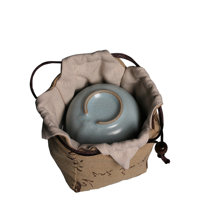 Cietie kokvilnas kaņepju tējas krūzes maisiņi Tējkannas maisiņi Express krūzes maisiņi Viens katls Divu tasīšu komplekti Kabatas pārnēsājama ceļojumu uzglabāšanas soma ZD38