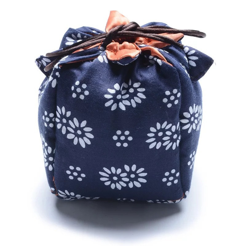 Viens katls Divas krūzes tējas komplekts Pārnēsājams maisiņš Buggy Bag Ceļojumu tējas maisiņi Tējas krūzes kannas maisiņš Ieteicamais Envio Bezmaksas uzglabāšanas maisiņš