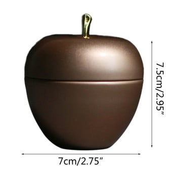 for apple Shaped Mini Tin Tea Suger Candy Sealed Coffee Storage Box Metal for Ca