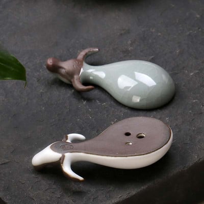 CJ279 Creative Ceramic Tea Pet Lucky Ox krosnis Kung fu arbatos rinkinys Ru krosnies arbatos padėklo papuošalai Namų dekoracijos