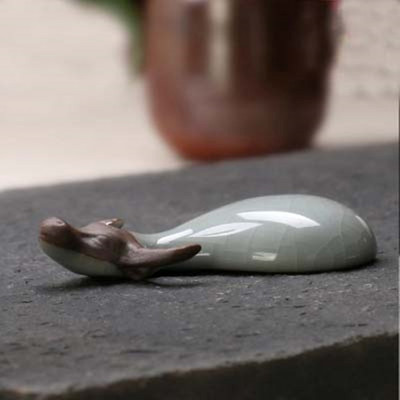 CJ279 radošā keramikas tēja mājdzīvnieku Lucky Ox ceplis Kung fu tējas komplekts Ru cepļa tējas paplātes rotājumi mājas dekorācijas