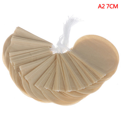 100 vnt/partija apvalūs arbatos maišeliai Tušti filtravimo popieriniai arbatos maišeliai su virvele žolelių arbatai