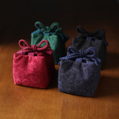 Ķīniešu stila sabiezināta kokvilnas auduma ceļojumu tējas maisiņi Tējas kārbas Tējas krūzes Tējas komplekts Uzglabāšanas maisiņi Tējas kannas Salmu apdrukas maisiņš ZD47