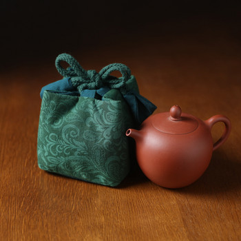 Удебелен памучен плат в китайски стил Пътни чанти за чай Консерва за чай Чаши за чай Сервиз за чай Чанти за съхранение Саксии за чай Чантичка със сламка ZD47