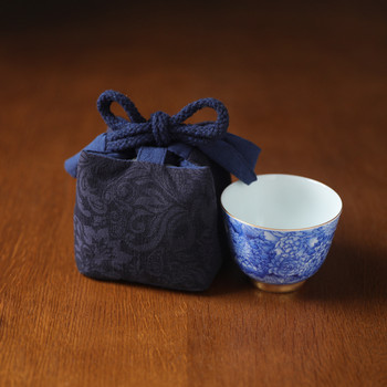 Удебелен памучен плат в китайски стил Пътни чанти за чай Консерва за чай Чаши за чай Сервиз за чай Чанти за съхранение Саксии за чай Чантичка със сламка ZD47