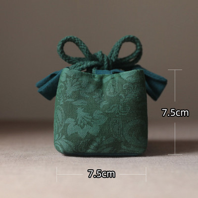 Ķīniešu stila sabiezināta kokvilnas auduma ceļojumu tējas maisiņi Tējas kārbas Tējas krūzes Tējas komplekts Uzglabāšanas maisiņi Tējas kannas Salmu apdrukas maisiņš ZD47