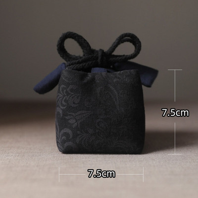 Ķīniešu stila sabiezināta kokvilnas auduma ceļojumu tējas maisiņi Tējas kārbas Tējas krūzes Tējas komplekts Uzglabāšanas maisiņi Tējas kannas Salmu apdrukas maisiņš ZD47