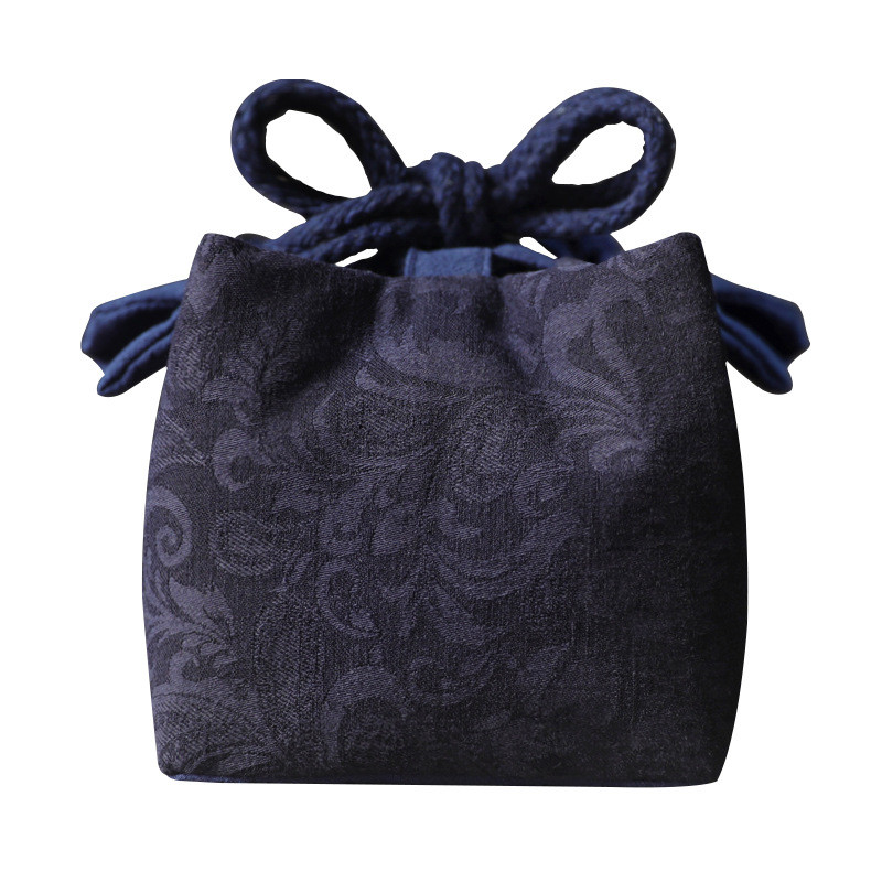 Ķīniešu stila sabiezināta kokvilnas auduma ceļojumu tējas maisiņi Tējas kārbas Tējas krūzes Tējas komplekts Uzglabāšanas maisiņi Tējas kannas Salmu apdrukas maisiņš ZD47