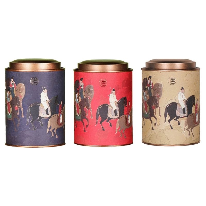 95AA teekanister säilituskarbiga plekkpudel lahtiste lehtede tee kohviubade hoidmiseks. Koduperenaise kingitus