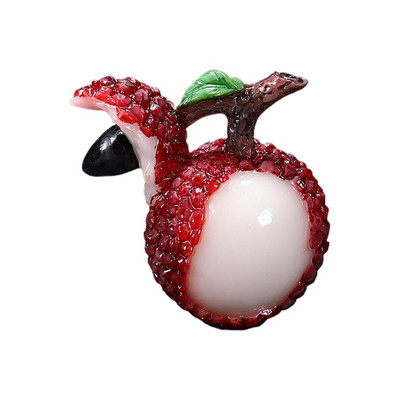 Krāsu maiņa Liči tēja Mājdzīvnieku Gongfu tējas simulācija Augļu sveķu figūriņa mājas birojam Dzīvojamās istabas tēja Mājdzīvnieki Rakstāmgalda dekorēšanas piederumi