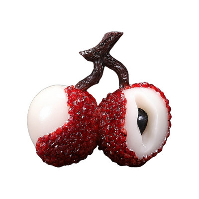 Krāsu maiņa Liči tēja Mājdzīvnieku Gongfu tējas simulācija Augļu sveķu figūriņa mājas birojam Dzīvojamās istabas tēja Mājdzīvnieki Rakstāmgalda dekorēšanas piederumi