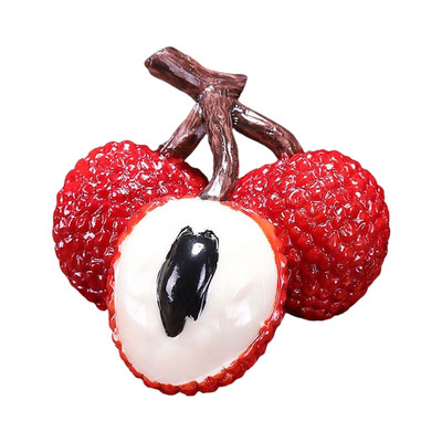 Krāsu maiņa Liči tēja Mājdzīvnieku Gongfu tējas simulācija Augļu sveķu figūriņa mājas birojam Dzīvojamās istabas tēja Mājdzīvnieki Rakstāmgalda dekorēšanas piederumi