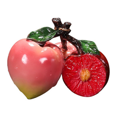 Krāsu maiņa Liči tēja Mājdzīvnieku Gongfu tējas simulācija Augļu sveķu figūriņa mājas birojam Dzīvojamās istabas tēja Mājdzīvnieki Rakstāmgalda dekorēšanas piederumi