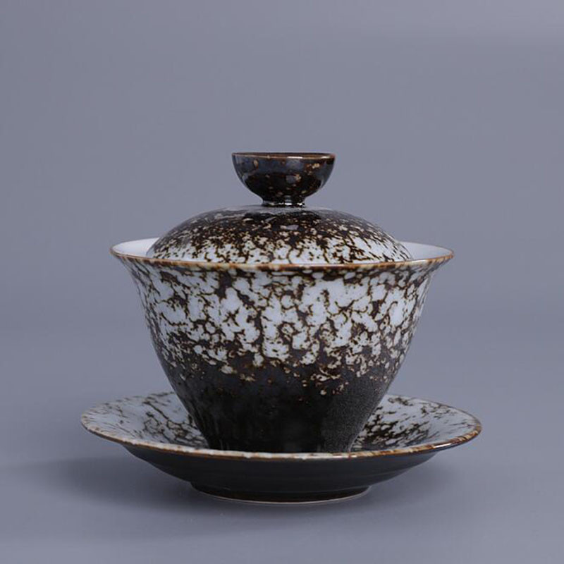 Liela izmēra porcelāns Sancai Gaiwan ķīniešu stila Respect Kungfu tējas krūze infuser tējas bļoda dzeršanas piederumi 180 ml