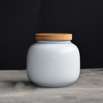 Kūrybingas spalvingas keraminis arbatos dėklas su mediniu dangteliu, porcelianiniai smulkūs daiktai, papuošalai, saldainių laikymo indelis virtuvės laikymo indas