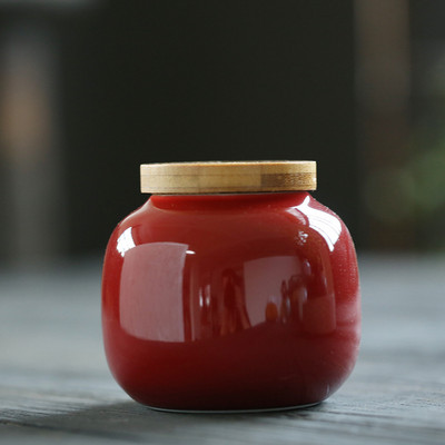 Kūrybingas spalvingas keraminis arbatos dėklas su mediniu dangteliu, porcelianiniai smulkūs daiktai, papuošalai, saldainių laikymo indelis virtuvės laikymo indas