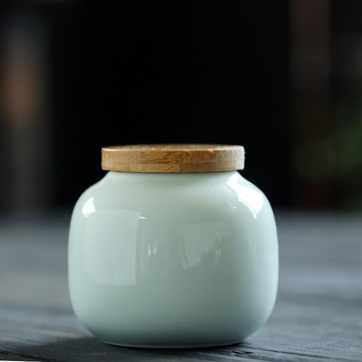 Kūrybingas spalvingas keraminis arbatos dėklas su mediniu dangteliu, porcelianiniai smulkūs daiktai, papuošalai, saldainių laikymo indelis virtuvės laikymo indas