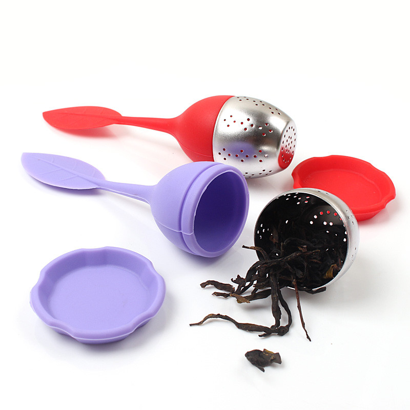 MOSEKO 1vnt silikoninis arbatos infuzinis filtras, daugkartinis sietelis su lašintuvu žolelių prieskonių arbatos ir kavos filtru, gėrimų arbatos įrankis