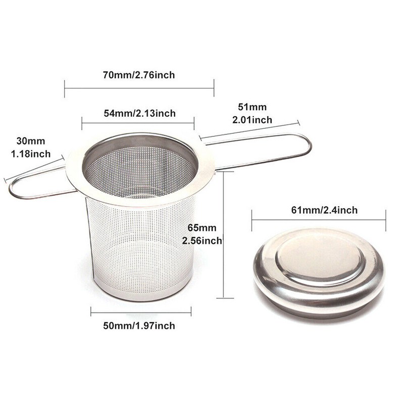 1 vnt. kelių stilių rankenėlė arbatos infuzė smulkaus tinklelio kavos filtras nerūdijančio plieno arbatos sietelis arbatinuko puodelis pakabinamas palaidų lapų prieskonių nutekėjimas