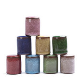 Mini jégrepedt mázas kerámia edény gyógyszeres edény teáskanna illatpor kenőcs edény lezárt tárolóedény dohányzóasztal dekoráció