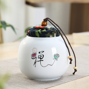 Pārnēsājams Celadon tējas Caddy ceļojumu tējas maisiņu uzglabāšanas kastīte Aizzīmogota keramikas burka Tieguanyin konteineri virtuves garšvielu kafijas kanna