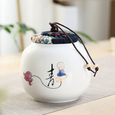 Pārnēsājams Celadon tējas Caddy ceļojumu tējas maisiņu uzglabāšanas kastīte Aizzīmogota keramikas burka Tieguanyin konteineri virtuves garšvielu kafijas kanna