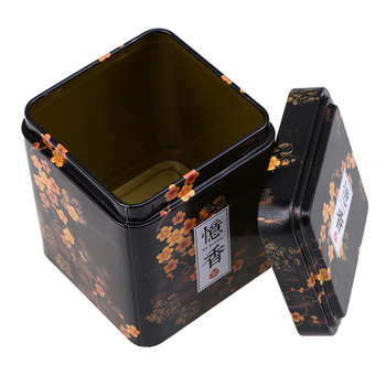 Κινέζικο Tea Caddies Σιδερένιο κουτί από κασσίτερο για μπισκότα καραμέλας Μικρό βάζο για καφέ Θήκη αποθήκευσης Φύλλα τσαγιού Δοχείο Vintage Organizer