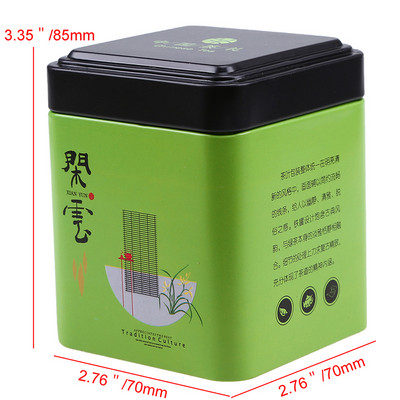 Kineski spremnici za čaj Željezna limena kutija za slatkiše, kekse, kolačiće, mala staklenka za kavu, držač za pohranu, spremnik za lišće čaja, vintage organizator