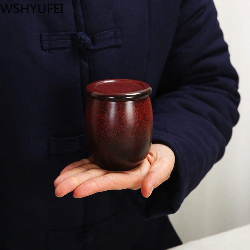 Keramikas tējas burka Tieguanyin tējas skārda trauki Pārnēsājamas ceļojumu tējas kastes Aizzīmogotas caddy kafijas kannas Spice Candy uzglabāšanas tvertne