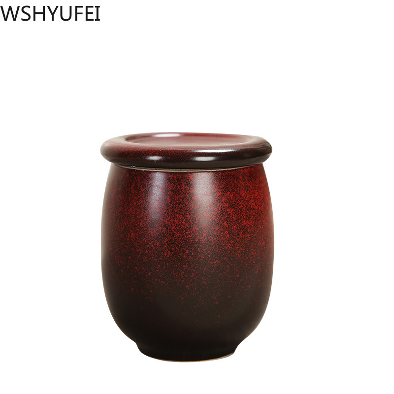 Keramikas tējas burka Tieguanyin tējas skārda trauki Pārnēsājamas ceļojumu tējas kastes Aizzīmogotas caddy kafijas kannas Spice Candy uzglabāšanas tvertne