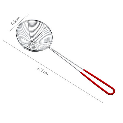 Skimmeris ar garu rokturi, nerūsējošā tērauda caurduris, atlikumu sieta sietiņš, karstais katls, noplūdis eļļa Karote nūdeles liekšķere Virtuves gatavošanas rīki