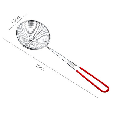 Skimmeris ar garu rokturi, nerūsējošā tērauda caurduris, atlikumu sieta sietiņš, karstais katls, noplūdis eļļa Karote nūdeles liekšķere Virtuves gatavošanas rīki