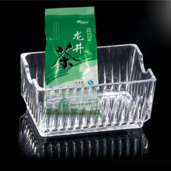 Пластмасова захарна седалка Екологична кутия за торбички за чай и захар Практична кутия за торбички за чай Изискана солидна кутия за захар Полезна кухненска джаджа