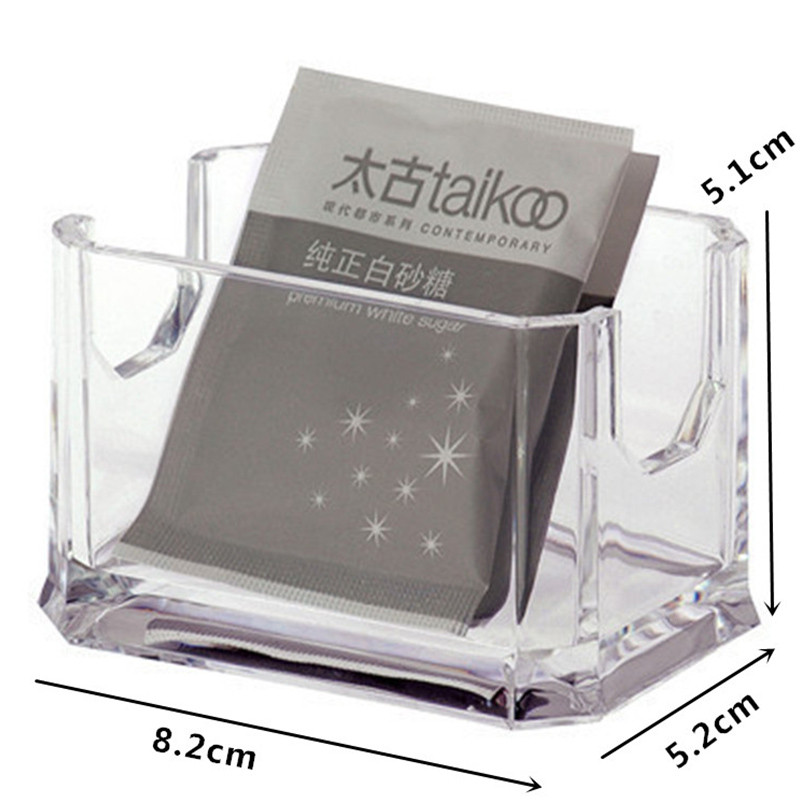 Plastmasas cukura sēdeklis Videi draudzīga tējas cukura maisiņa kaste Praktiska tējas maisiņa kaste Izsmalcināta cietā cukura kastīte Noderīgs virtuves sīkrīks