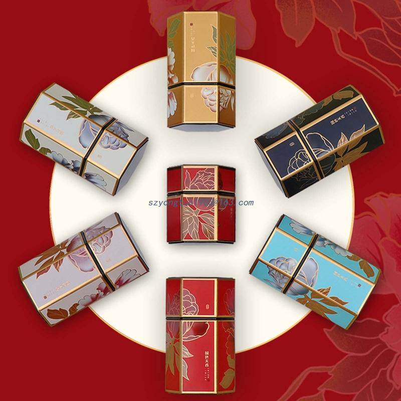 Sešstūra tējas uzglabāšanas trauki Tējas kārbas Uzglabāšanas trauks Konfekšu burciņas kannas tējai Kafija Garšaugi Cukurs Garšvielas