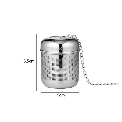 Nerūsējošā tērauda tējas iesmidzinātājs Garšvielu lodīšu sietiņš Smalkas sieta filtra tējkanna tējas lapām Garšvielu difuzors Virtuves piederumi