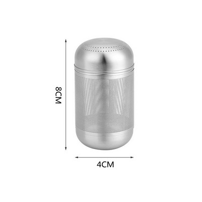 Nerūsējošā tērauda tējas iesmidzinātājs Garšvielu lodīšu sietiņš Smalkas sieta filtra tējkanna tējas lapām Garšvielu difuzors Virtuves piederumi