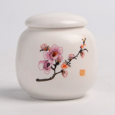 Radošas ar rokām apgleznotas tējas kannas retro keramikas keramikas tējkannas tējas komplekts dāvanu kastīte aizzīmogota uzglabāšanas tvertne konfekšu riekstu pudele