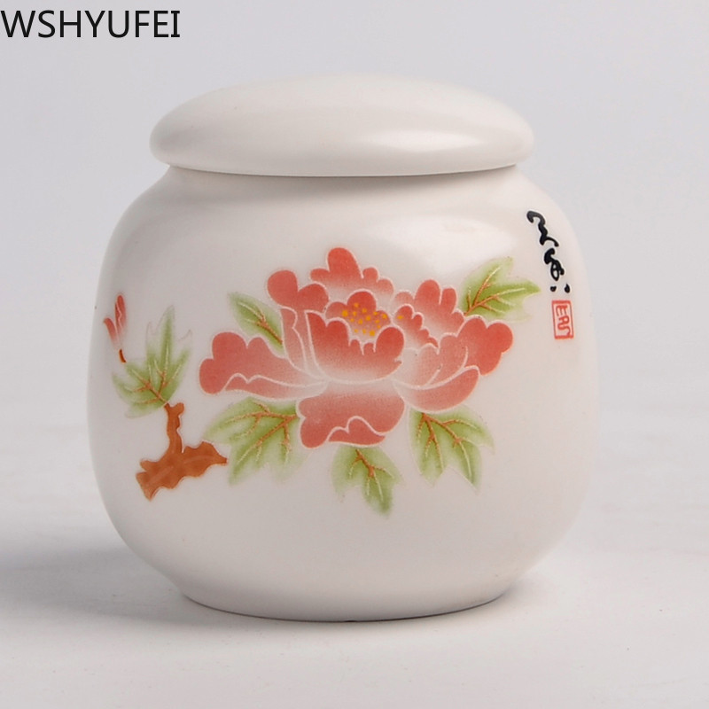 Radošas ar rokām apgleznotas tējas kannas retro keramikas keramikas tējkannas tējas komplekts dāvanu kastīte aizzīmogota uzglabāšanas tvertne konfekšu riekstu pudele