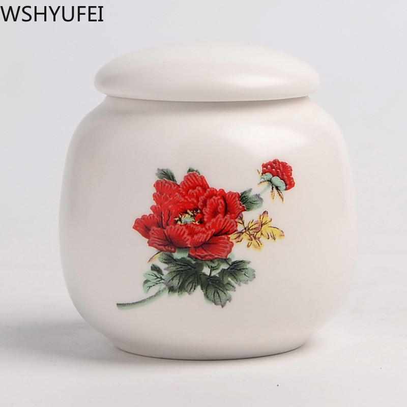 Radošas ar rokām apgleznotas tējas kannas retro keramikas keramikas tējkannas tējas komplekts dāvanu kastīte aizzīmogota uzglabāšanas tvertne konfekšu riekstu pudele