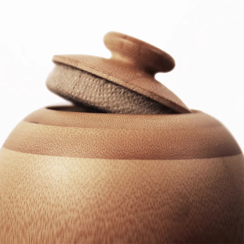 Augstas kvalitātes bambusa tējas uzglabāšanas kastīte ar rokām gatavota tējas kārba ar vāku blīvējums virtuves uzglabāšanas burkas piederumi garšvielu kastes futrāļa organizators