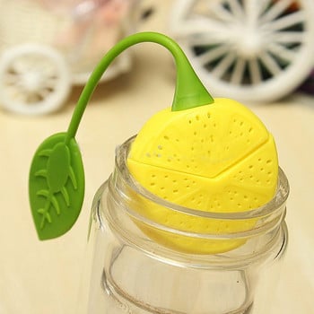 BargainHarbor Σουρωτήρι τσαγιού σιλικόνης Strawberry Lemon Design Loose Tea Strainer bag Εργαλεία φίλτρου βοτάνων μπαχαρικών