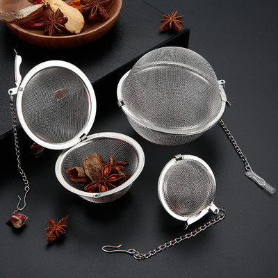 Infuzor de ceai cu plasă rotundă, din oțel inoxidabil pentru condimente, strecurătoare de condimente, sită cu filtru pentru frunze de ceai, pentru cană, ceainic, accesorii pentru ceainic