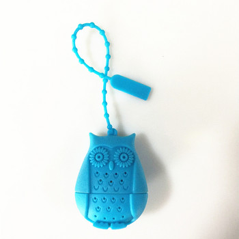 Силиконова цедка за чай Creative Cute Owl Tea Bag Food Grade Silicone loose-leaf Tea Infuser Filter Difuzor Tea Maker Tea Gadget