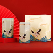 Tējas skārda kārbas tējas burku uzglabāšanas kaste Maza kafijas tējas uzglabāšanas kaste Aizzīmogota vaļīga tējas kannas ķīniešu stila iepakojuma kaste