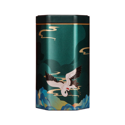 Tējas skārda kārbas tējas burku uzglabāšanas kaste Maza kafijas tējas uzglabāšanas kaste Aizzīmogota vaļīga tējas kannas ķīniešu stila iepakojuma kaste