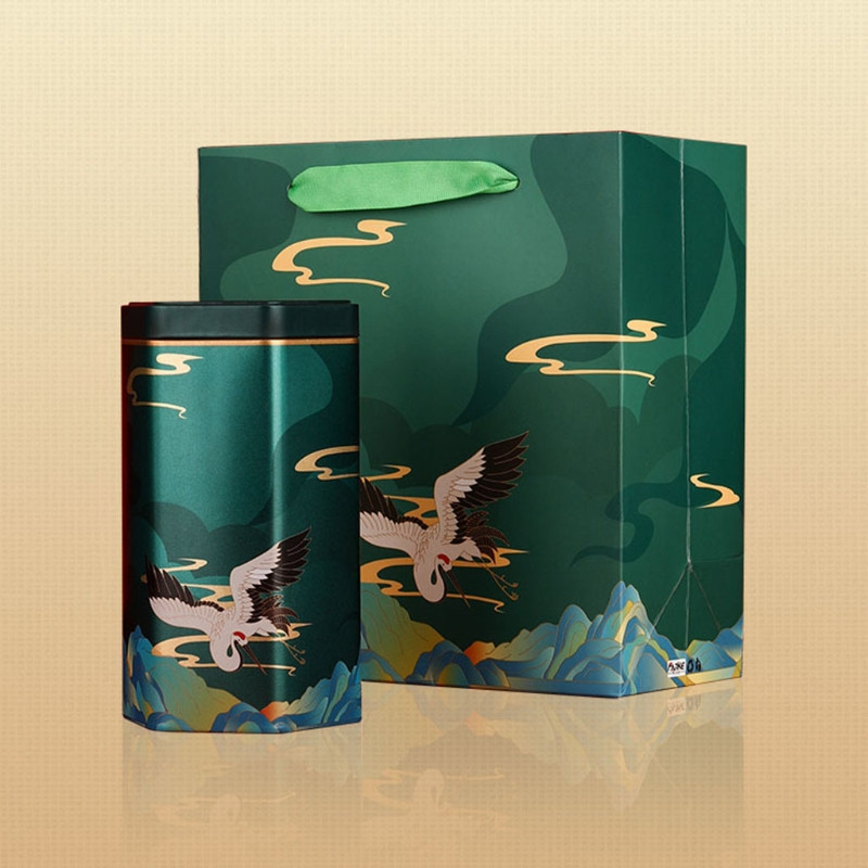 Tējas skārda kārbas tējas burku uzglabāšanas kaste Maza kafijas tējas uzglabāšanas kaste Aizzīmogota vaļīga tējas kannas ķīniešu stila iepakojuma kaste