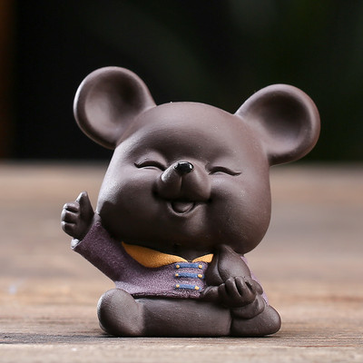 Radoša Zodiaka Pele Purpura Māla tēja Mājdzīvnieku tēja Figūriņas Rotājumi Roku darbs Tējas Galda dekorācijas Piederumi Dāvanas